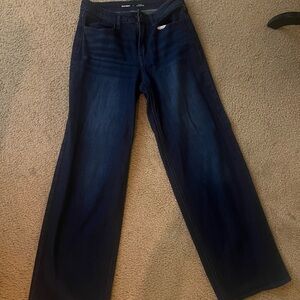 Old Navy Women's Deep Indigo Straight Leg Jeans